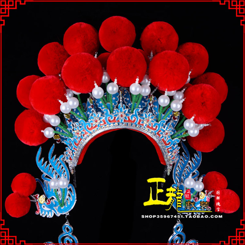 石家庄戏曲盔帽武旦穆桂英花木兰女将 中档七星帽