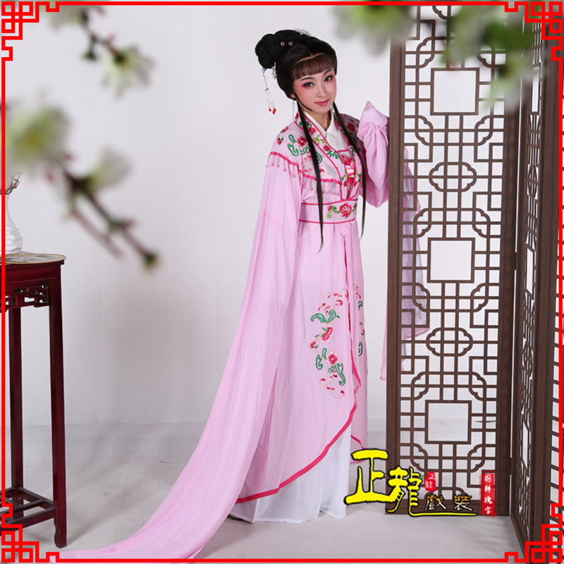 石家庄花旦黄梅戏服古装戏服水袖戏剧假云肩长披