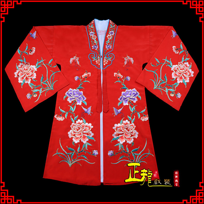 石家庄青衣花旦戏服 好绉小叶牡丹女披